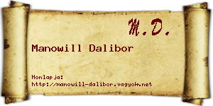Manowill Dalibor névjegykártya